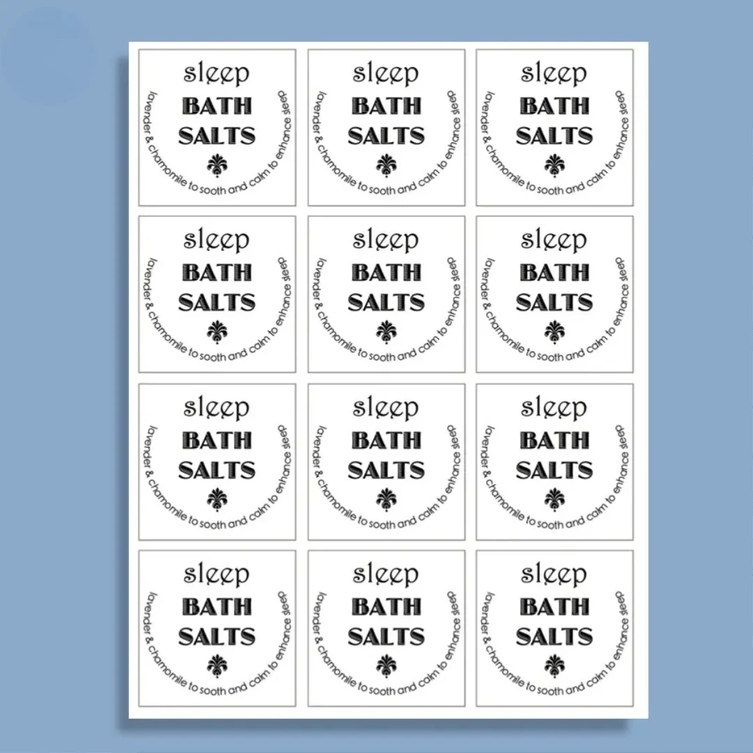 Bath Bomb Labels