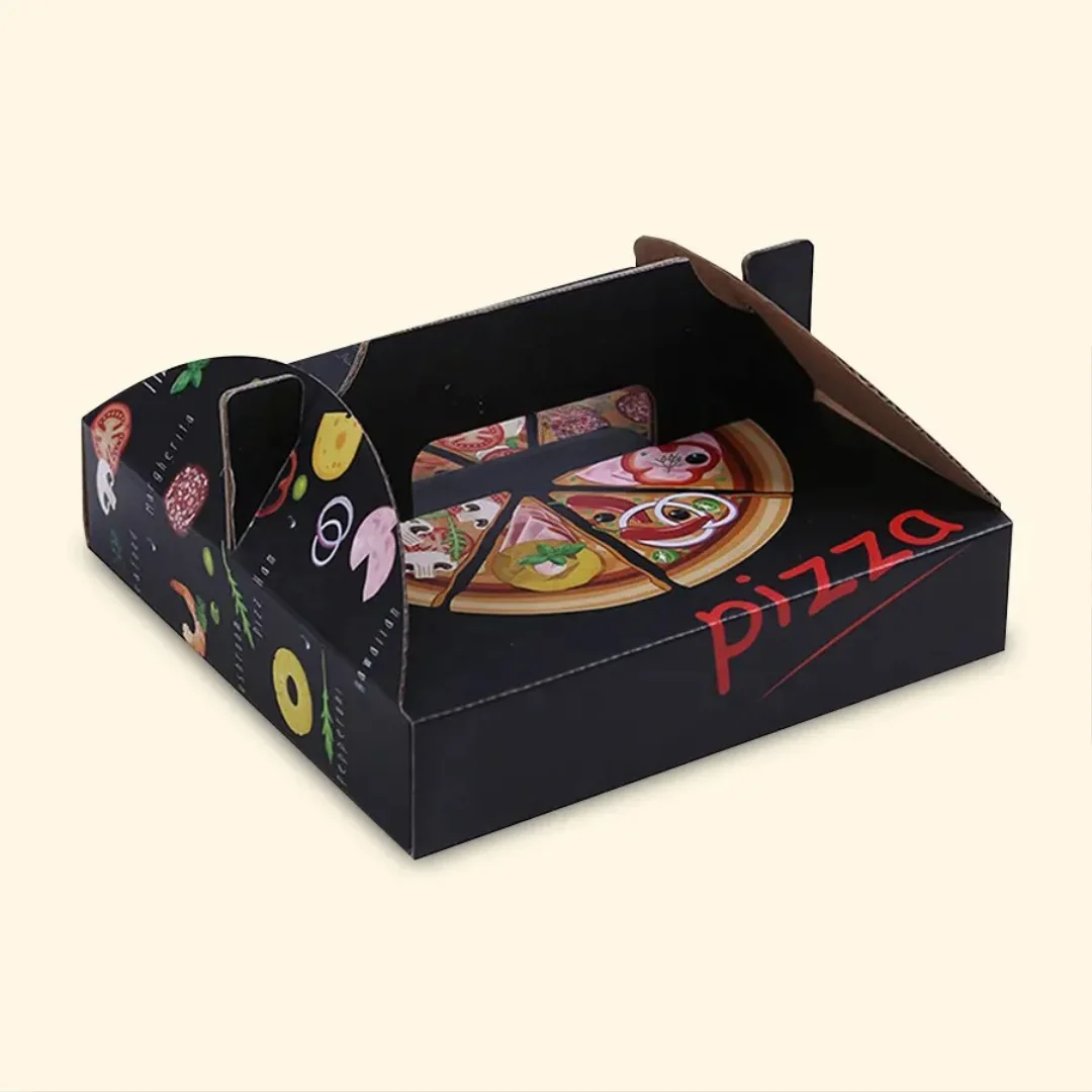 Customized Black Pizza Boxes