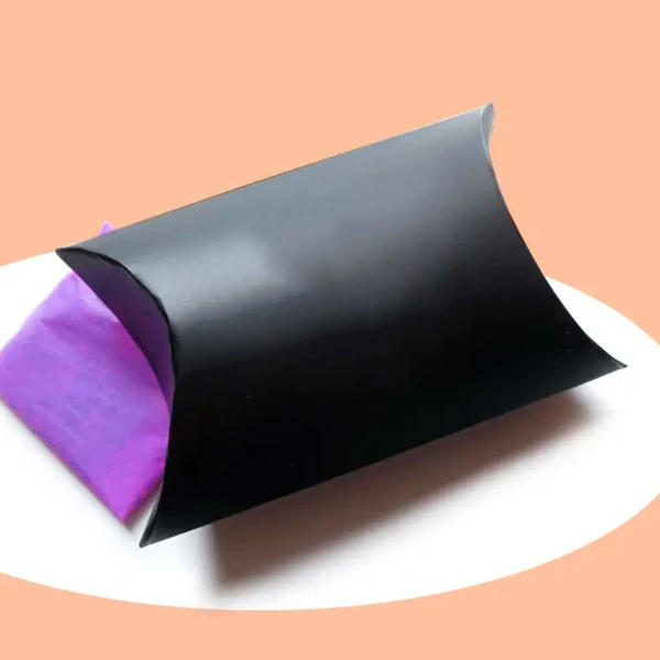 Bulk Black Pillow Boxes