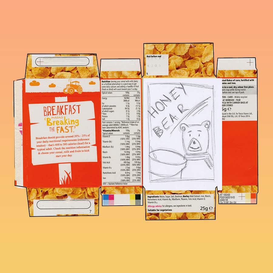 Wholesale Cereal Box Labels