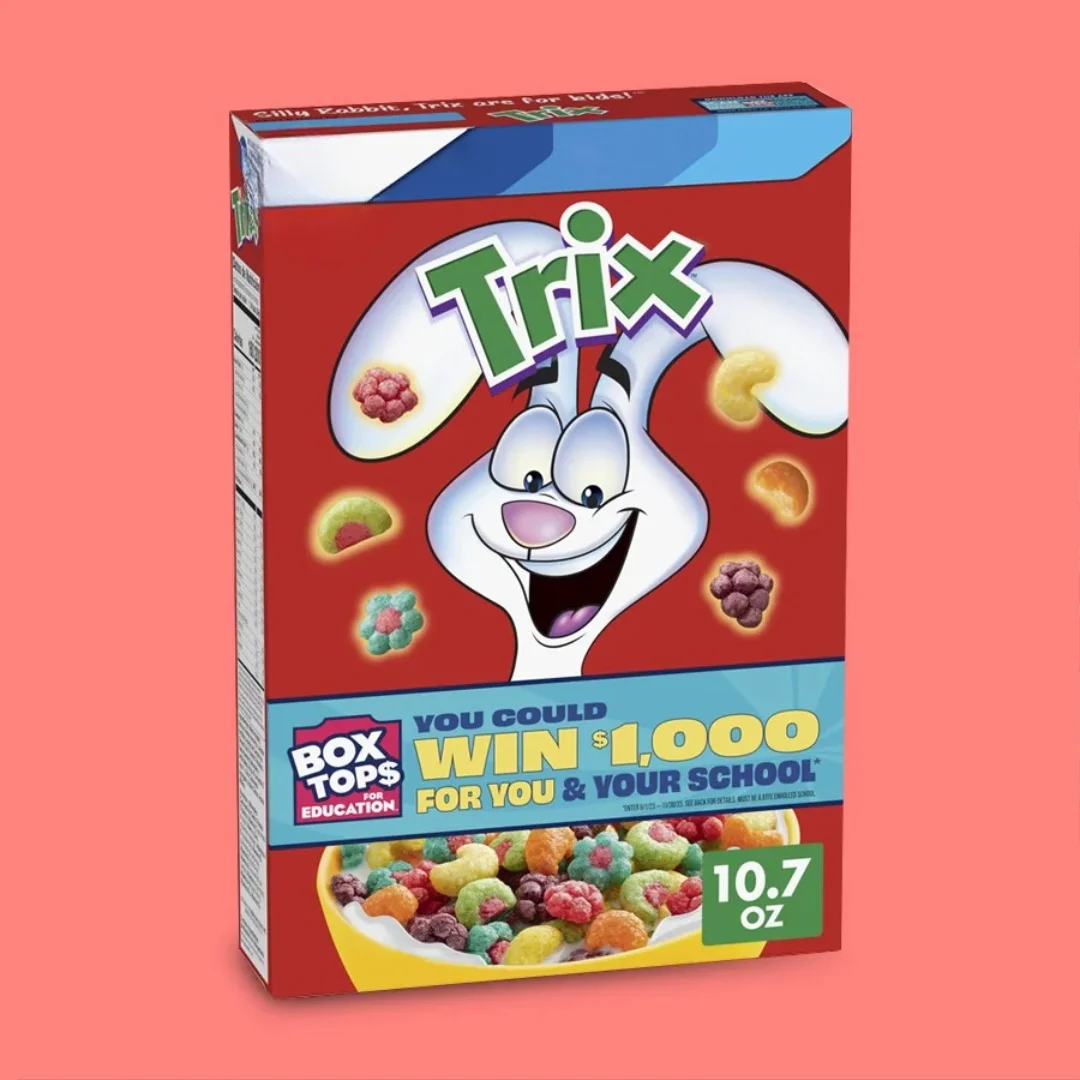 Trix Cereal Packaging Boxes