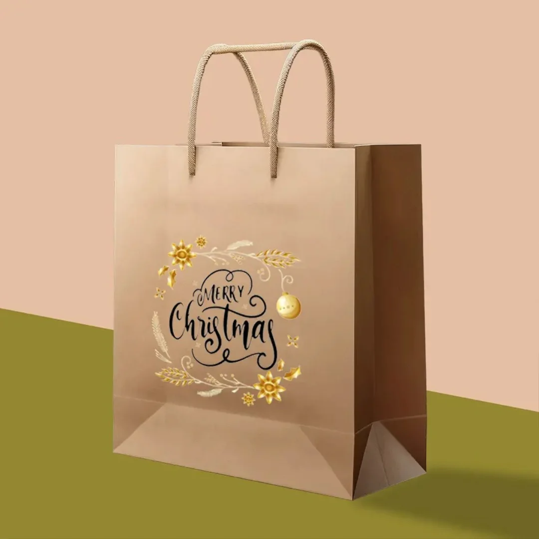 Christmas Kraft Paper Bags