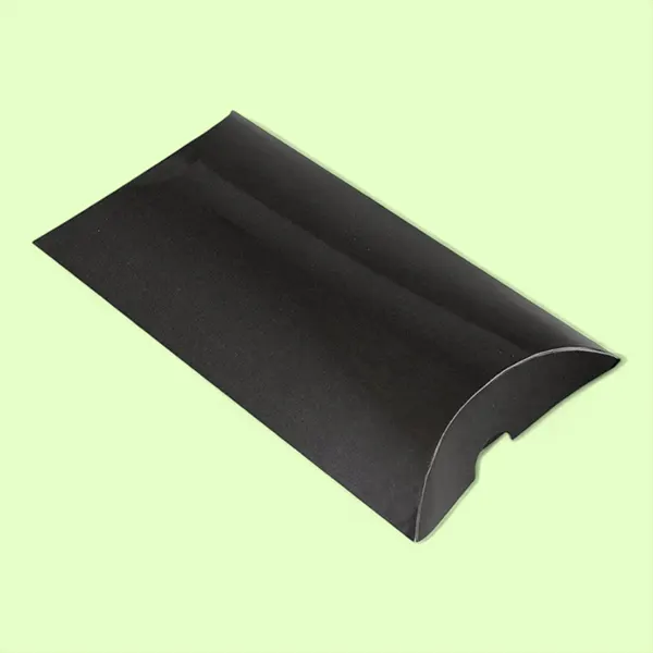 Printed Black Pillow Boxes