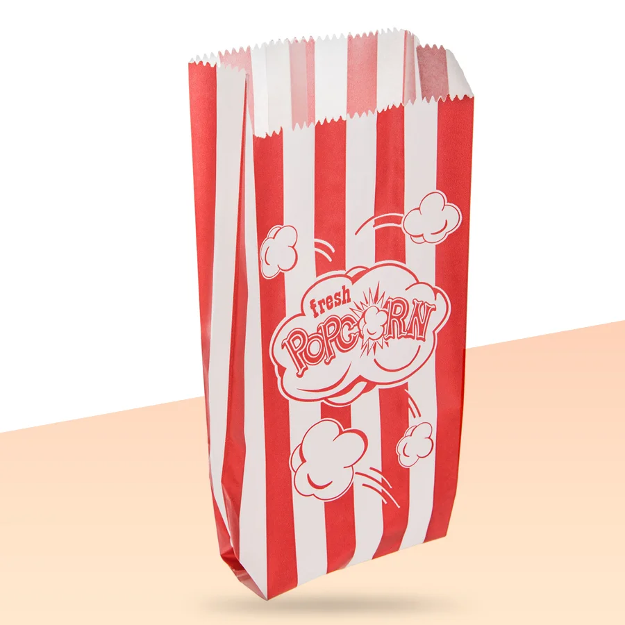Custom paper popcorn bags
