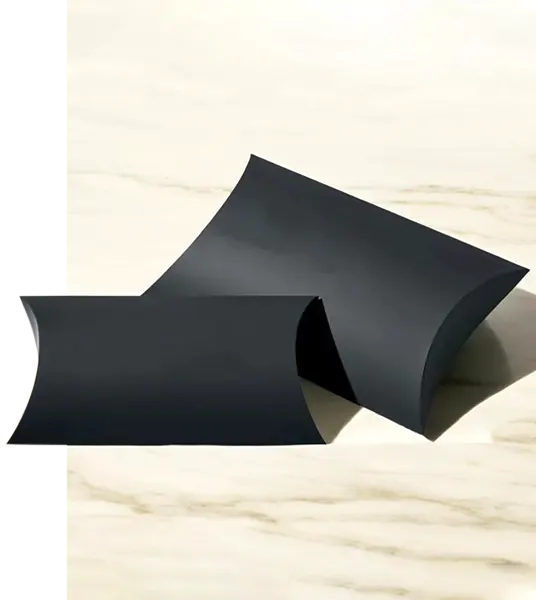Custom Black Pillow Boxes