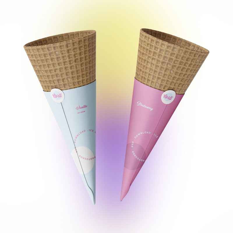 custom ice cream cone sleeves