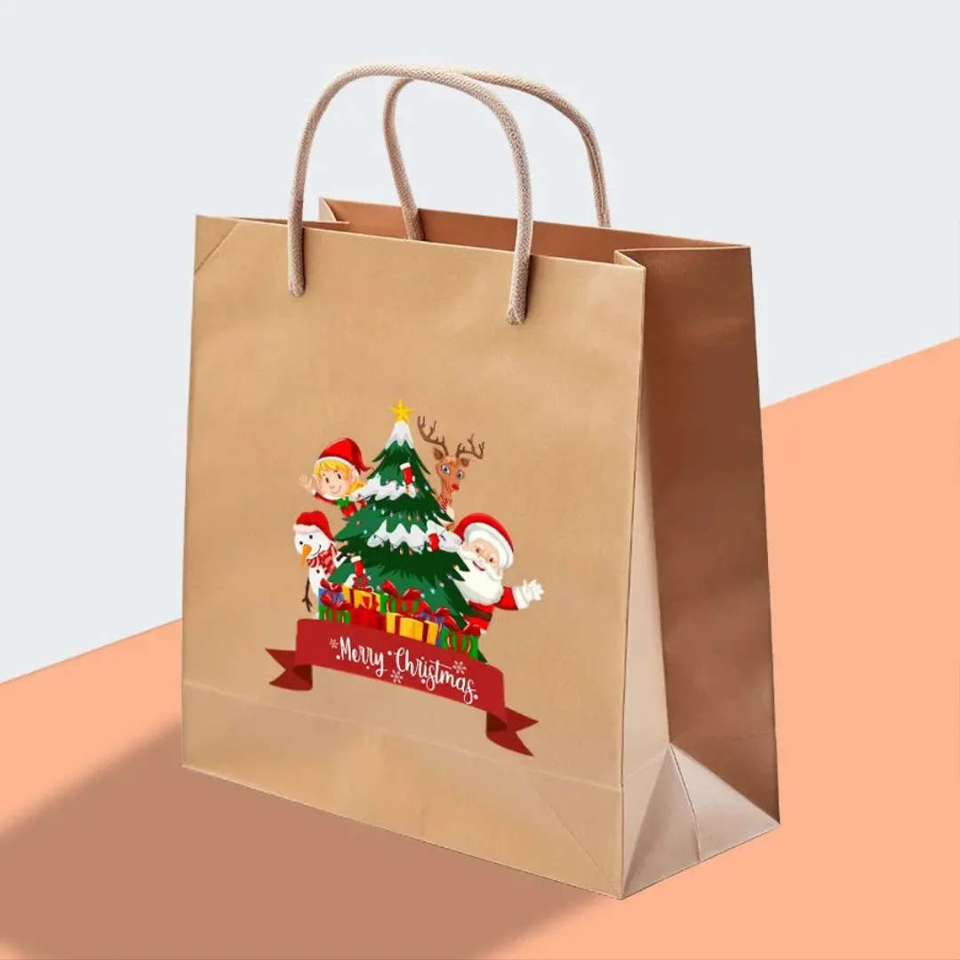 Kraft Christmas Paper Bags