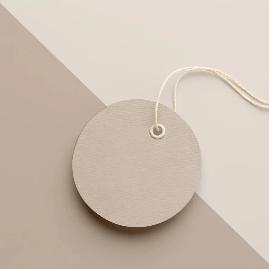 Round Hang Tags with logo