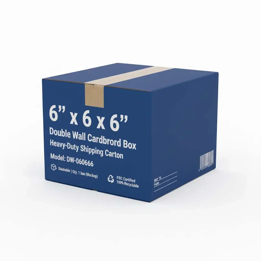 6" x 6" x 6" Double Wall Cardboard Boxes