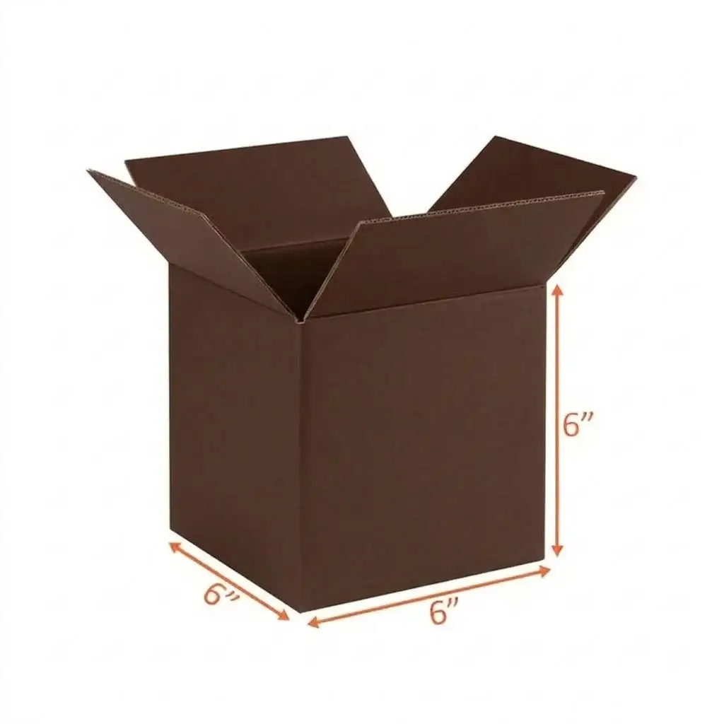 6" x 6" x 6" Double Wall Cardboard Boxes