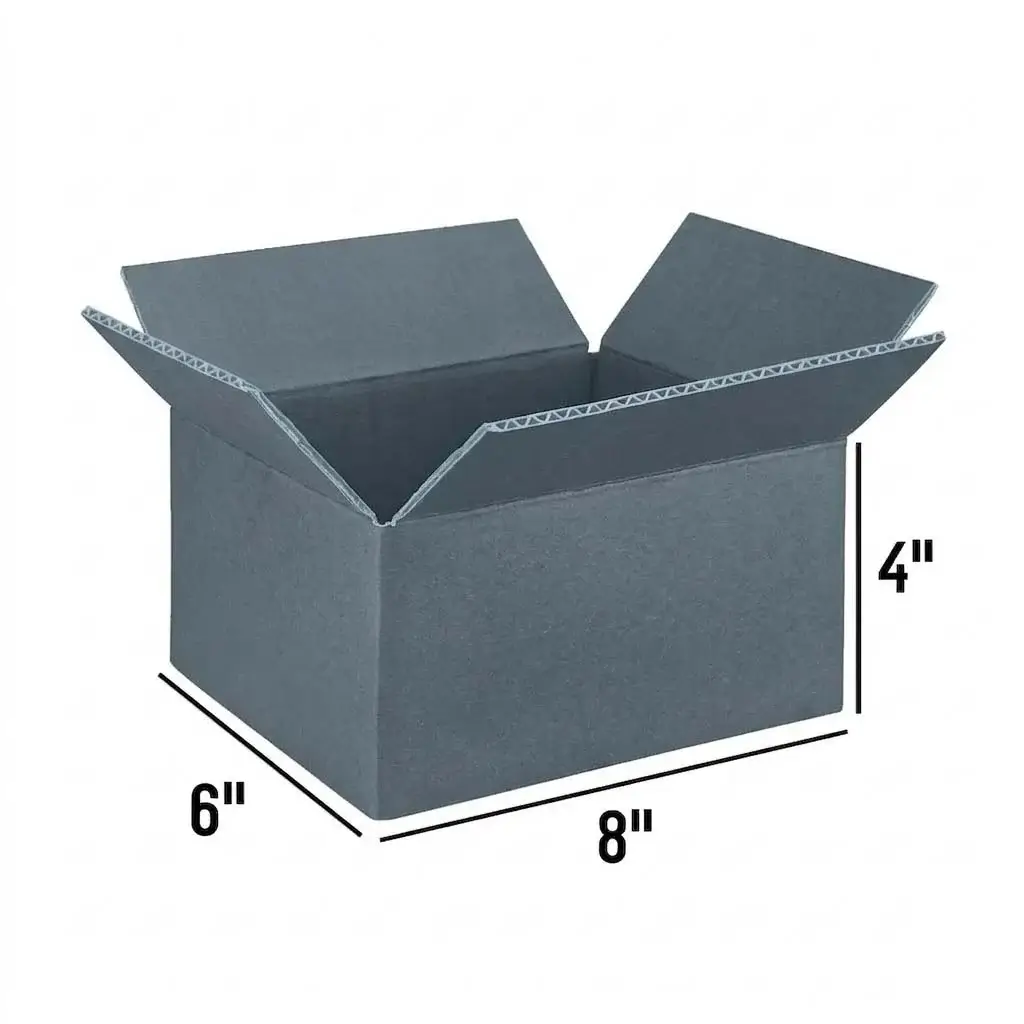 8″ × 6″ × 4″ Single Wall Cardboard Boxes
