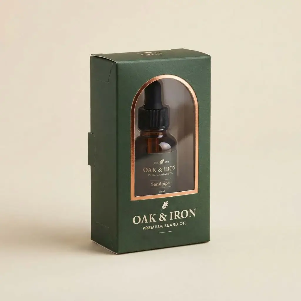 Beard Oil Boxes with Window