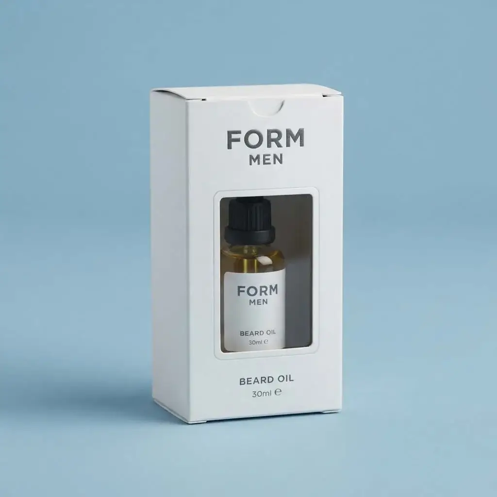 Beard Oil Boxes with Window