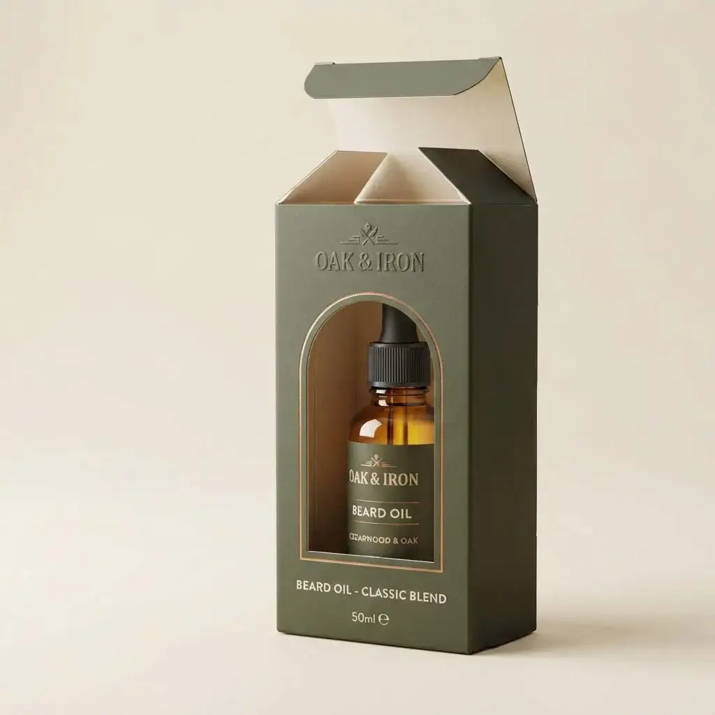 Beard Oil Die Cut Boxes