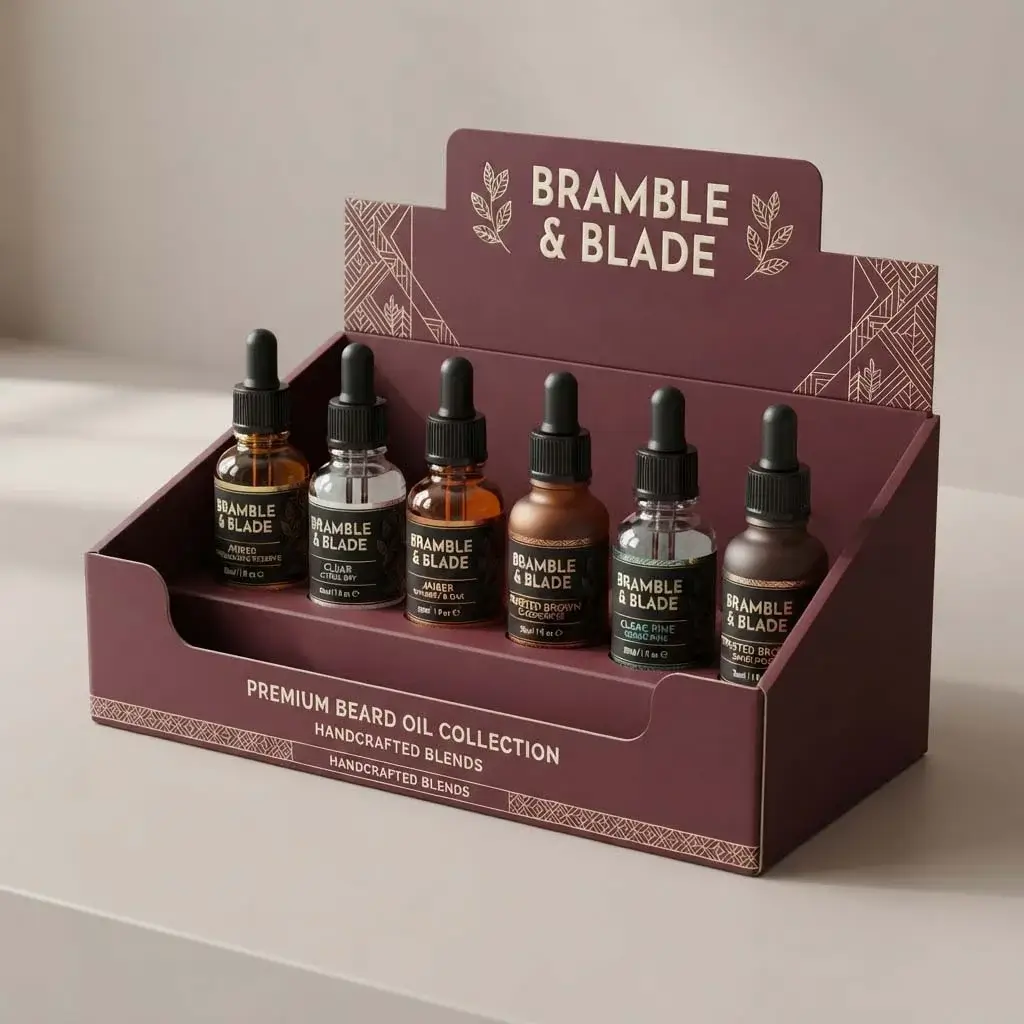 Beard Oil Display Boxes