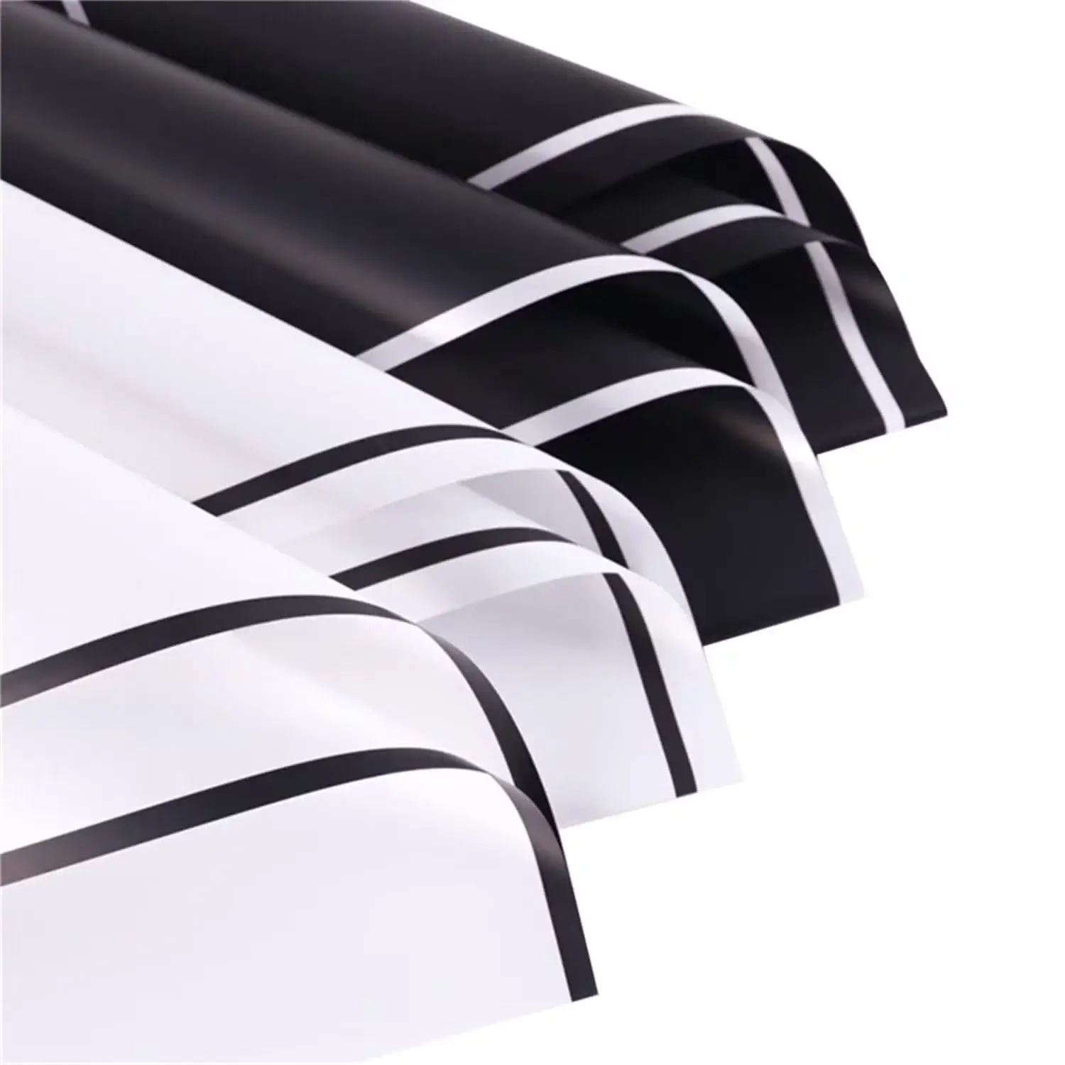 Black Flower Wrapping Paper