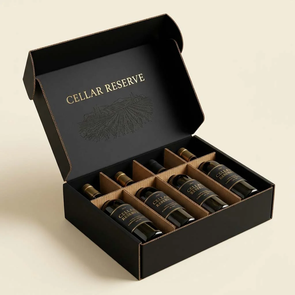Bottle Boxes With Dividers