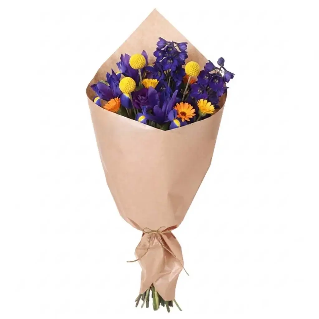 Brown Flower Wrapping Paper