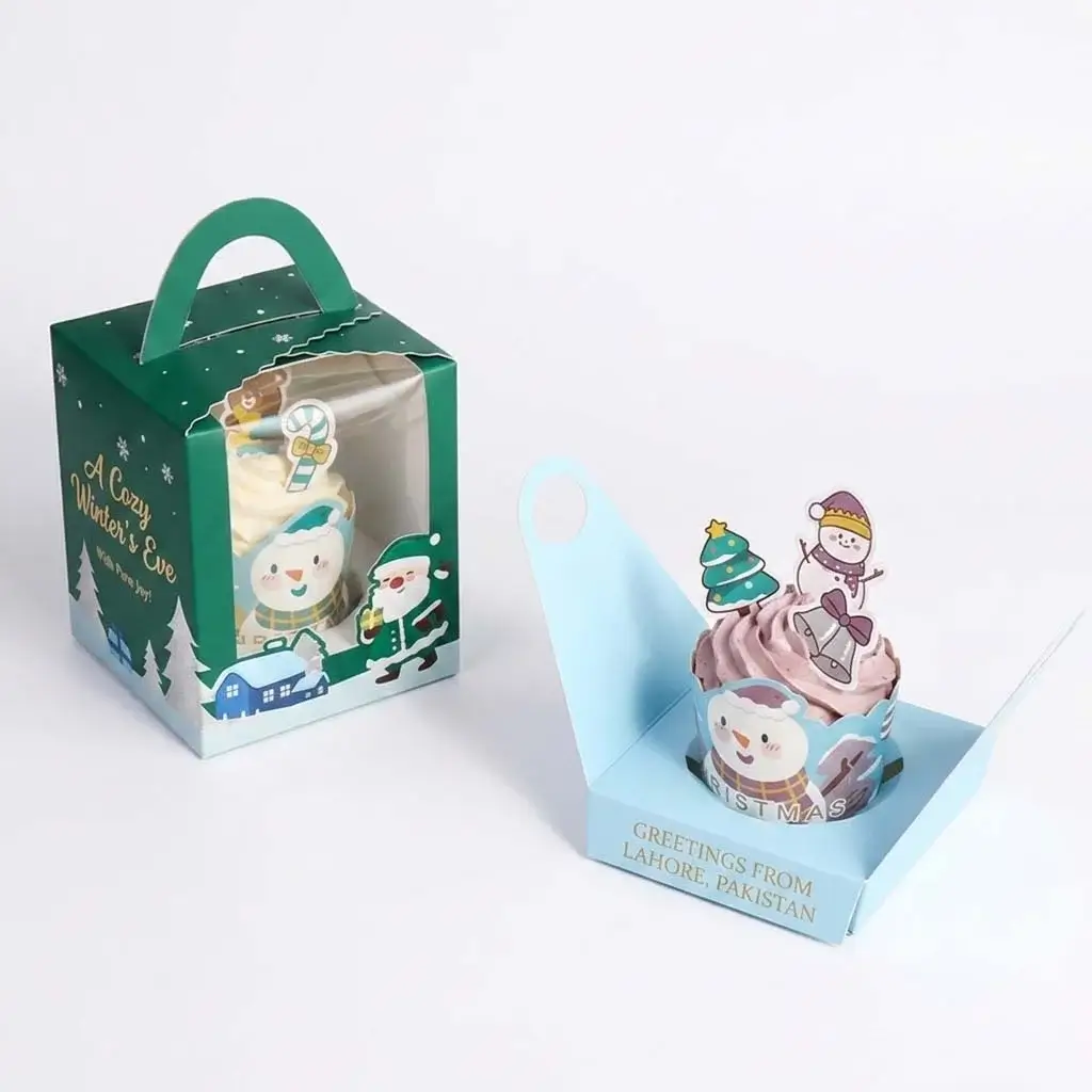 Christmas Cupcake Boxes