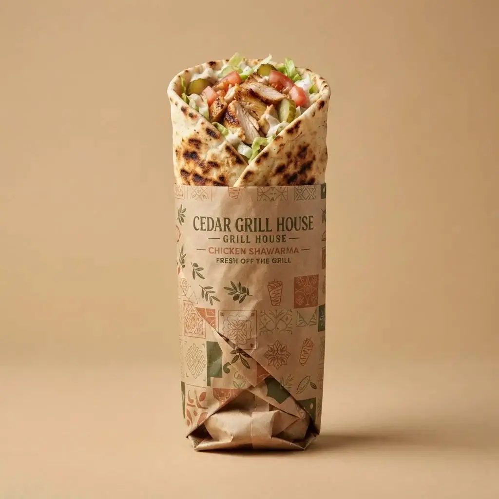 Custom Shawarma Wrapping Paper