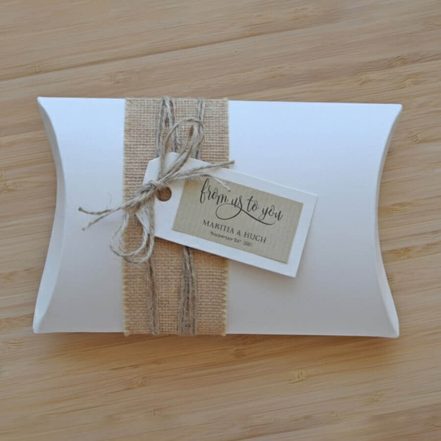 Custom White Pillow Boxes