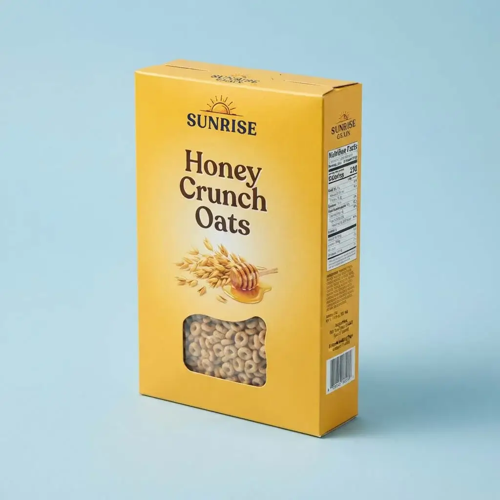 Custom Yellow Cereal Boxes