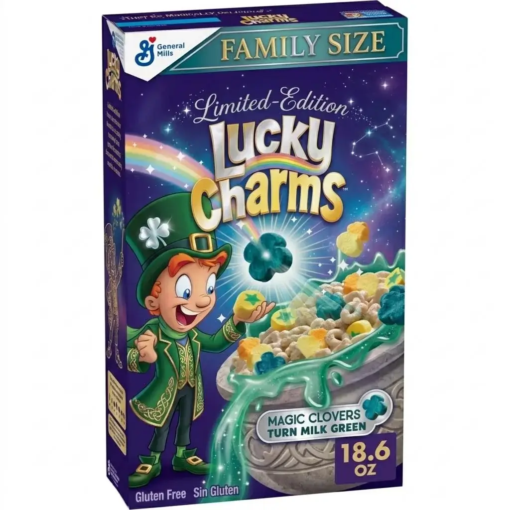 Lucky Charms Cereal Box