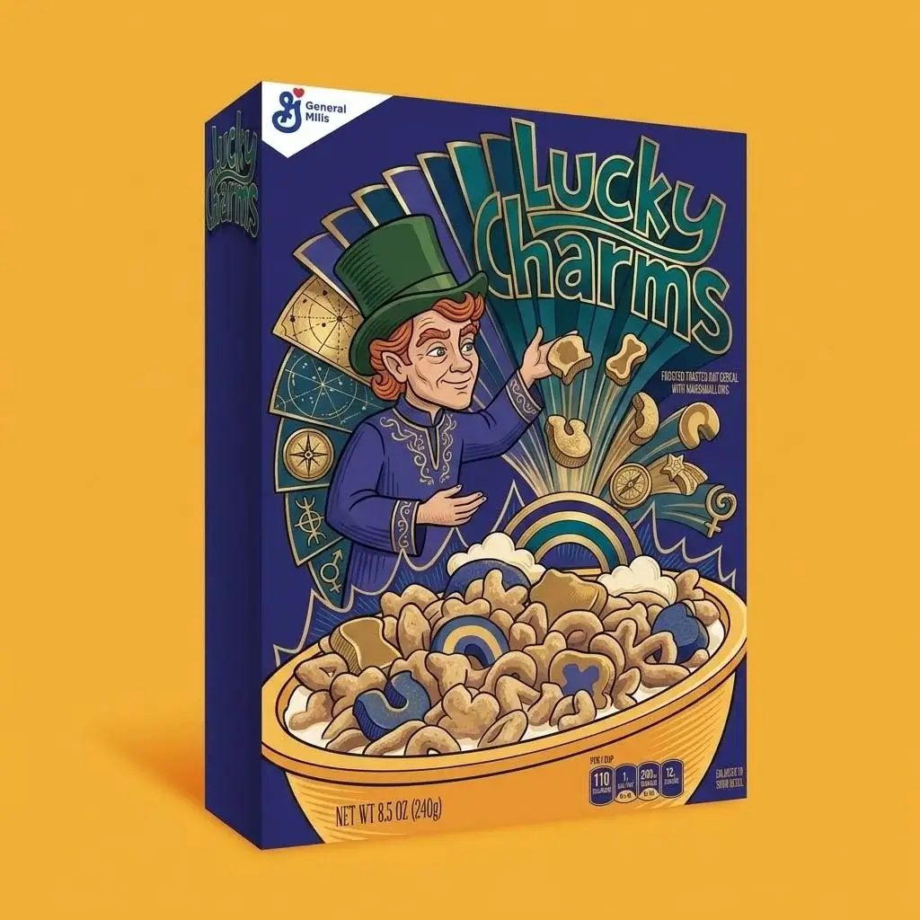 Lucky Charms Cereal Box