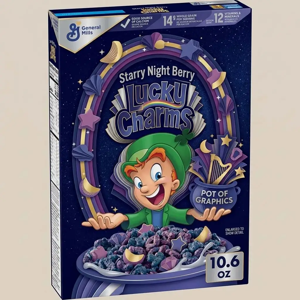 Lucky Charms Cereal Box