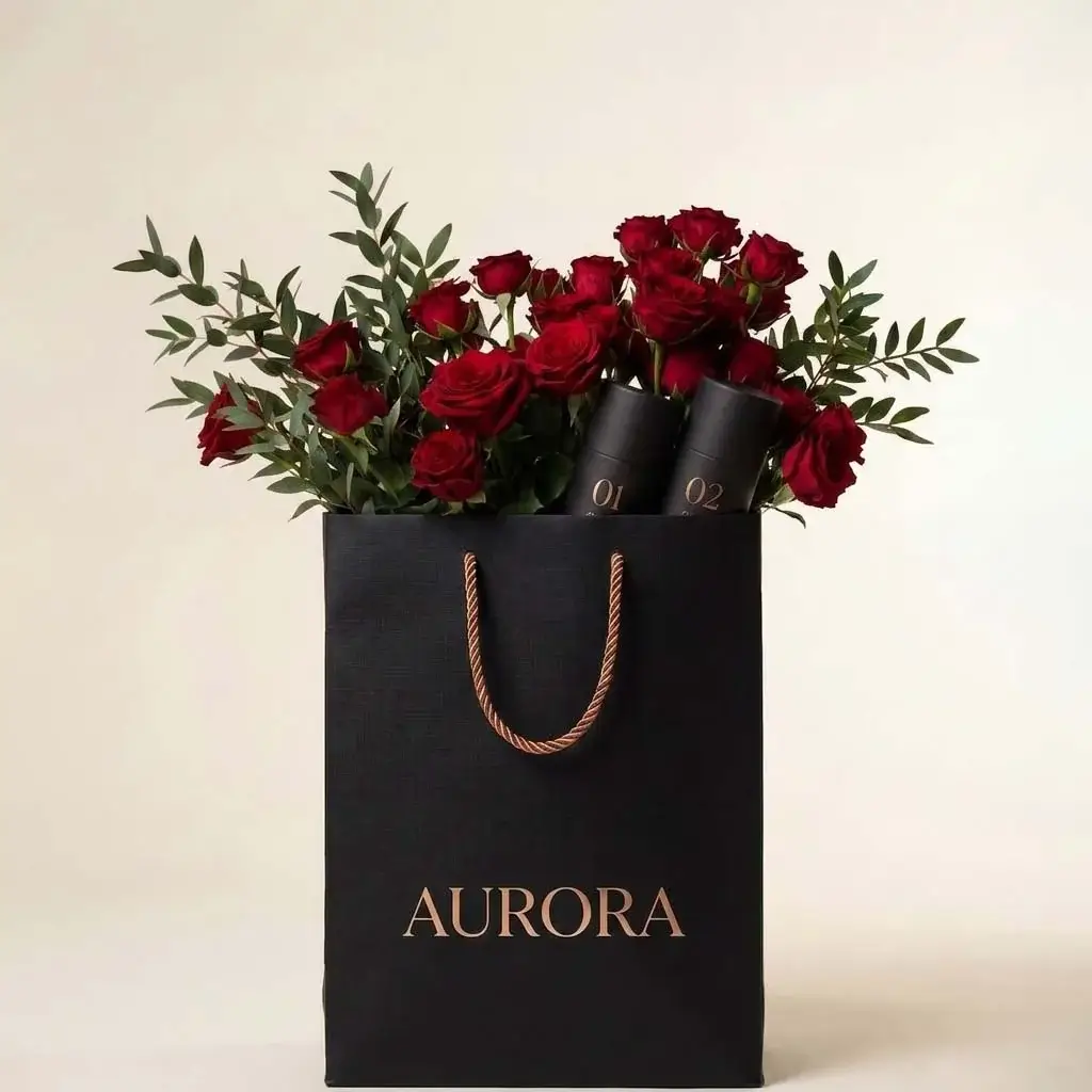 Paper Bag Flower Wrap