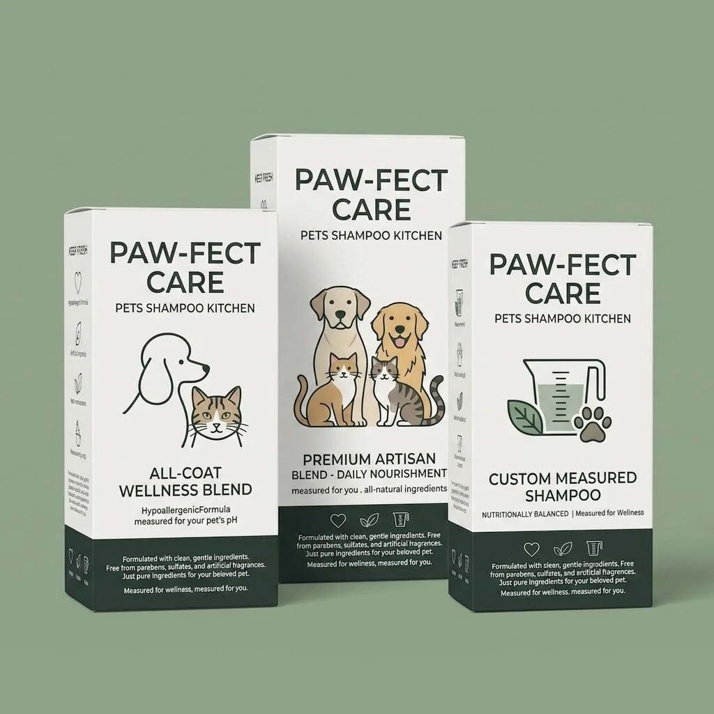 Pets Shampoo Packaging Boxes