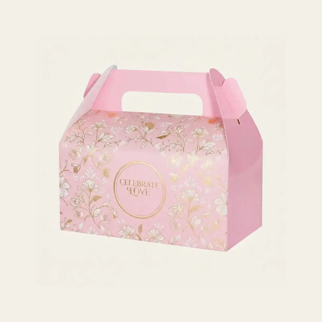 Pink Gable Boxes